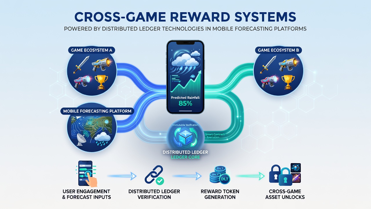 Illustration von Cross-Game-Belohnungen und mobilen Prognose-Tools mit Fokus auf Athletik sowie digitale Kämpfe