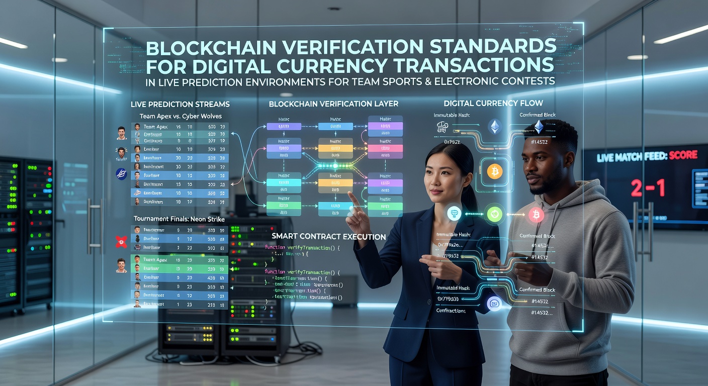 Blockchain-Netzwerk mit Verifizierungsknoten in Echtzeit-Sportprognose-Systemen