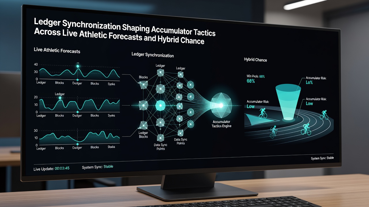 Darstellung hybrider Wettplattformen mit synchronisierten Ledgers für Akkumulatoren